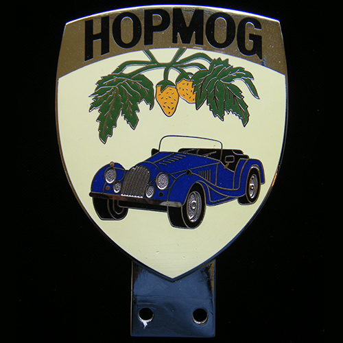 Morgan Hop Mog car badge