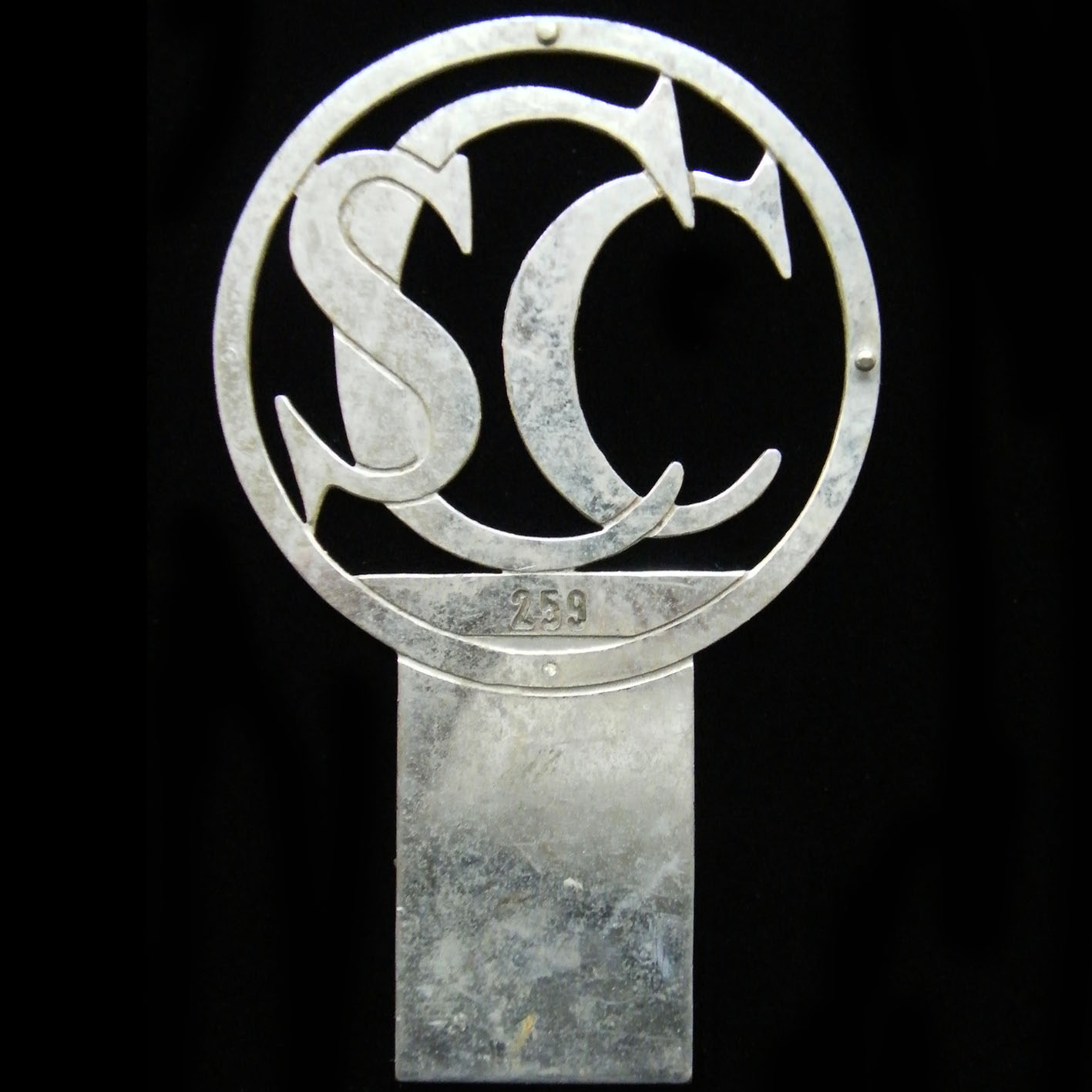 Rare c 1950's Singapore Car Club badge