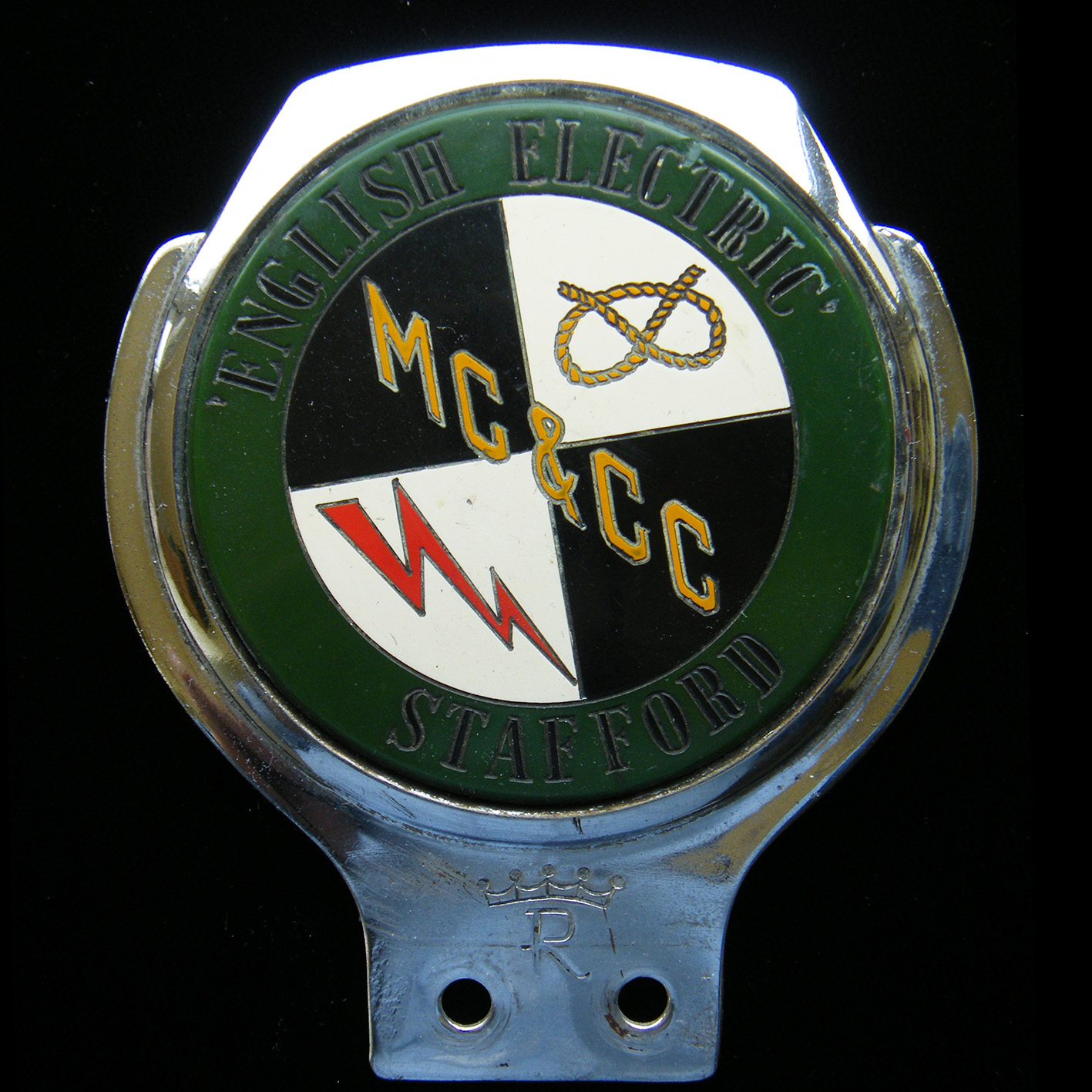 English Electric Stafford Motor Cycle & Car Club car badge