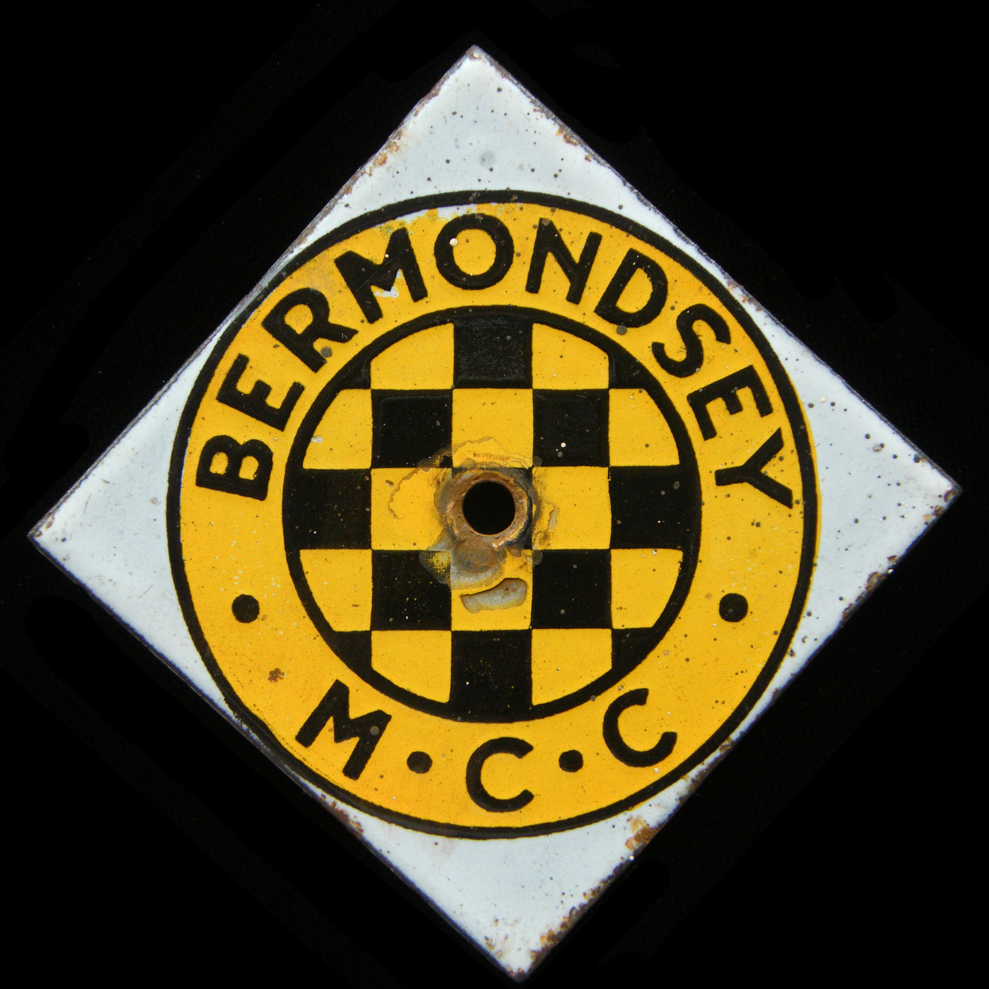 Bermondsey Motor Cycle Club car badge