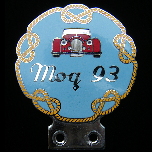 Morgan Mog 93 car Badge