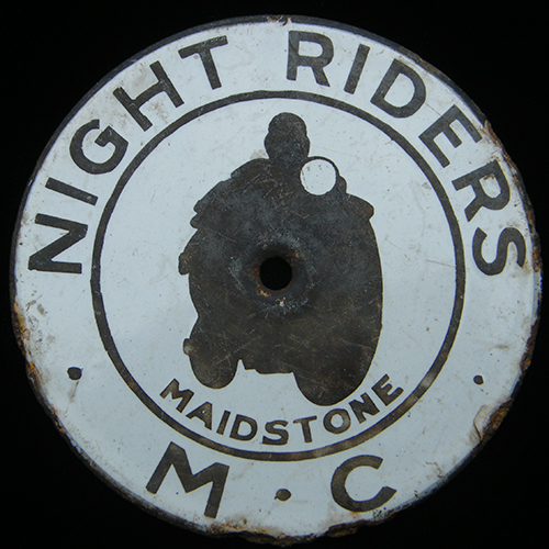 Night Riders Motorcycle Club car badge
