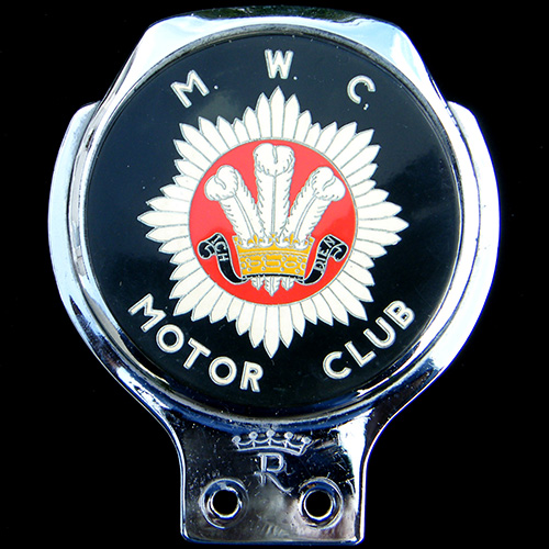 Mid Wales Constabulary Motor Club car badge