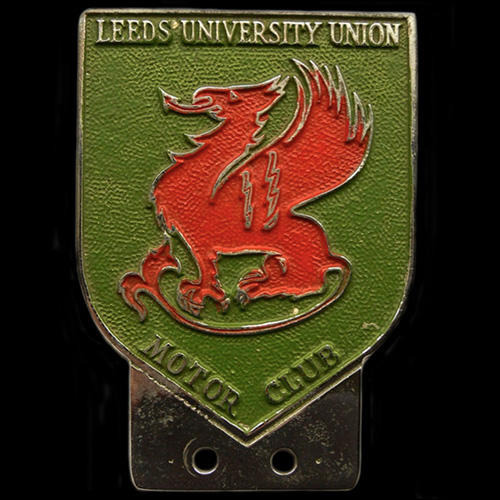 Leeds University Union Motor Club car badge