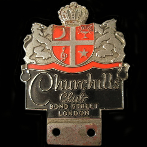 Churchill's Club car badge