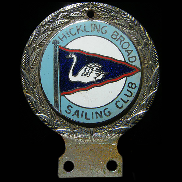 Hickling Broad  Sailing Club car badge