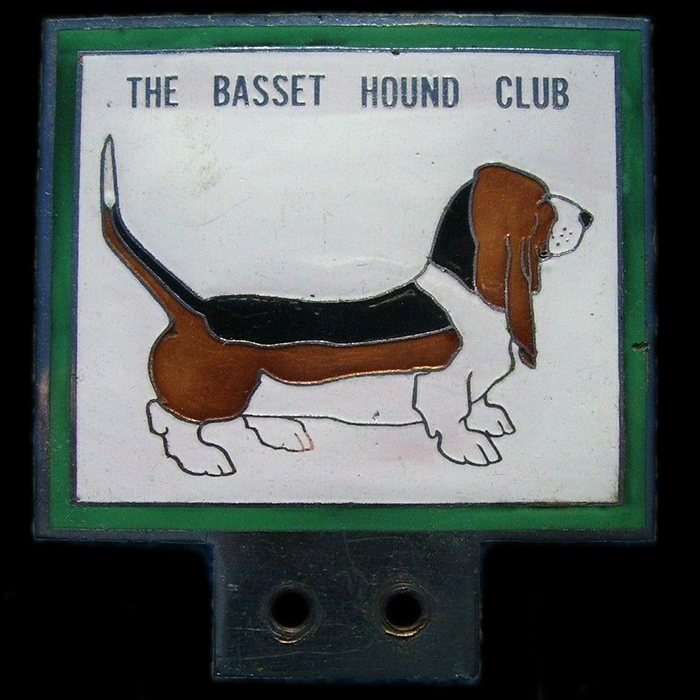 Basset Hound Club Car Badge