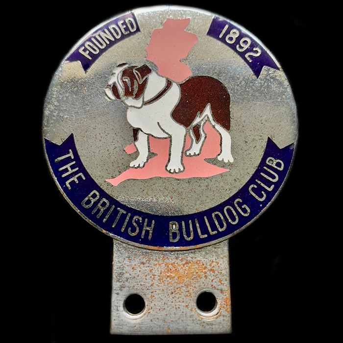 Britiah Bulldog Club Car Badge