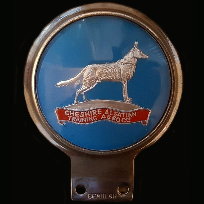 Cheshire Alsatian Training Association car badge