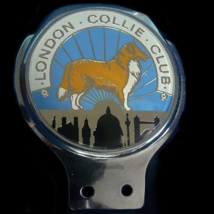 London Collie Club car badge
