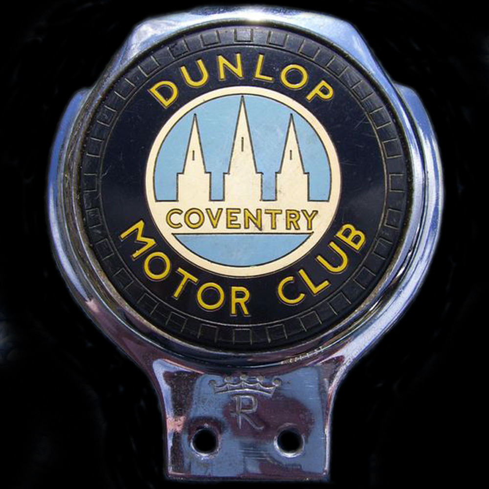 Dunlop Motor Club Coventry car Badge