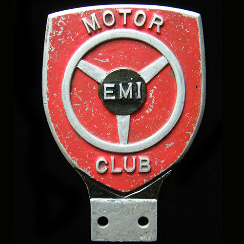 EMI Motor Club Car badge