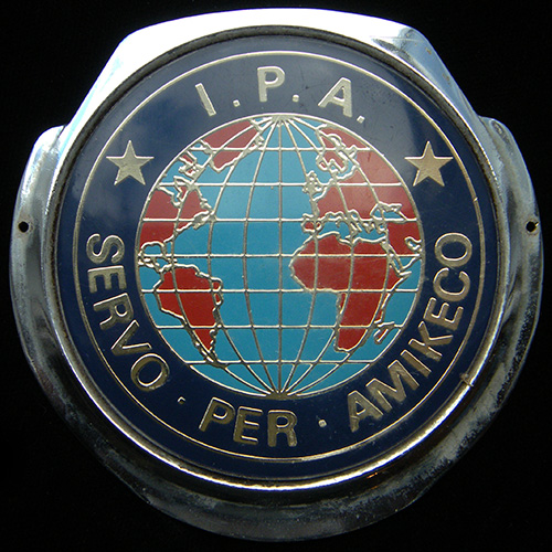 International Police Association car badge