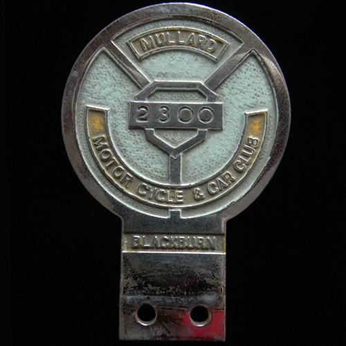 Mullard Motor Cycle & Car Club badge (Blackburn)