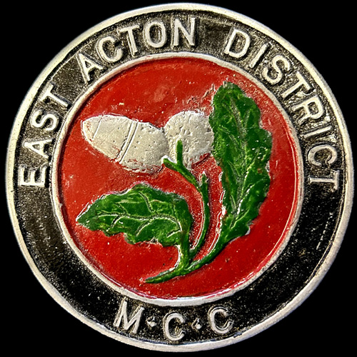 East Acton District Motor Cycle Club Car Badge
