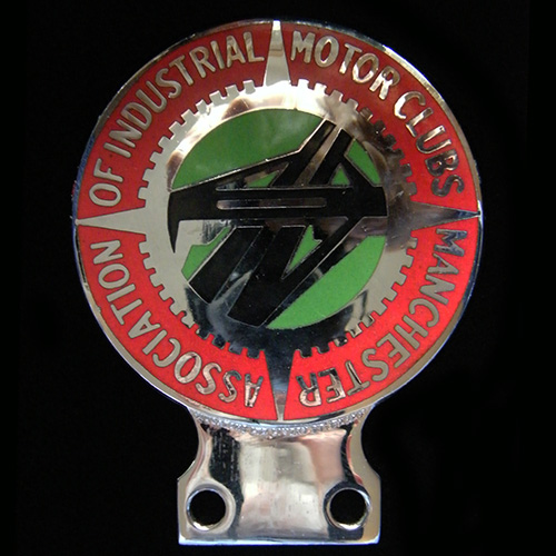 Association of Industrial Motor Clubs Manchester car badge
