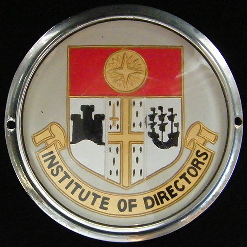 Institute of Directors car badge
