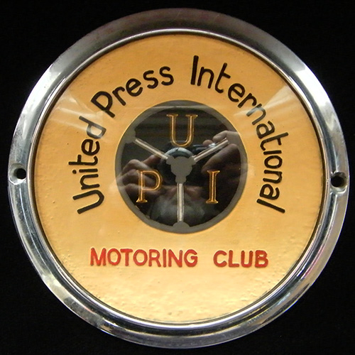 United Press International Motoring Club car badge