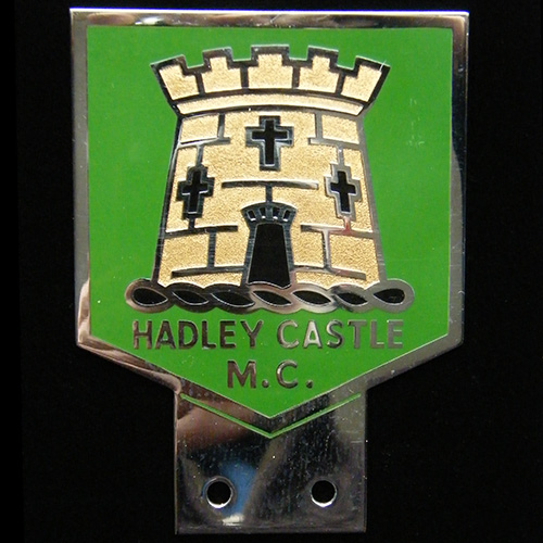 Hadley Castle Motor Club car badge