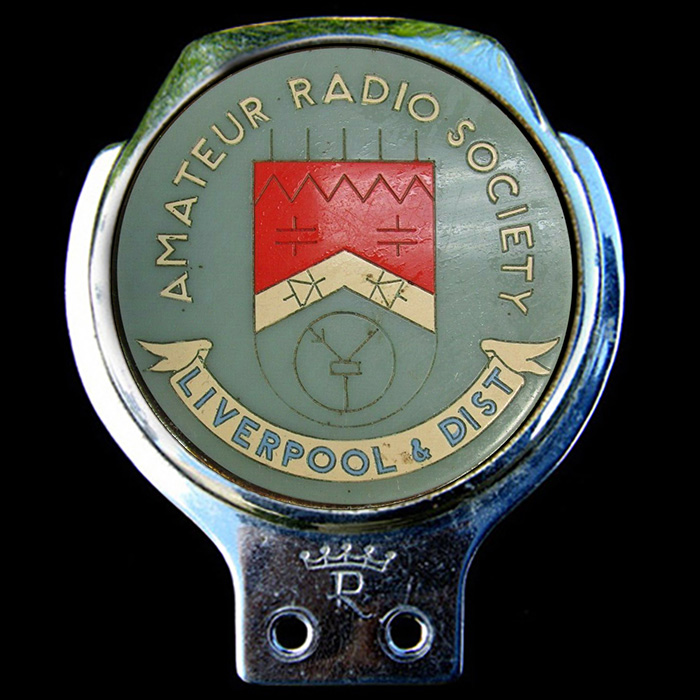 Amateur Radio Socirty Liverpool & District car badge