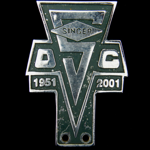 Singer owners Club car badge