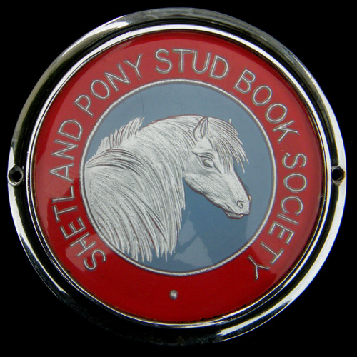 Shetland Pony Stud Book Society car badge