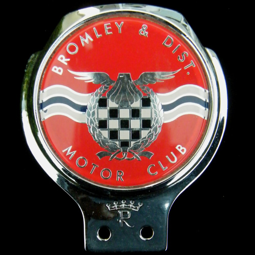 Bromley & District  Motor Club car Badge 