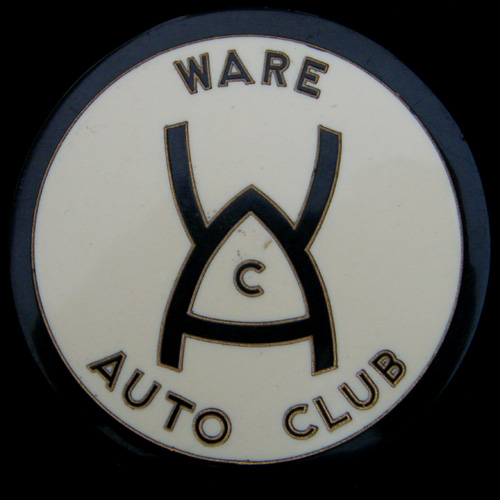 Ware Auto Club car badge