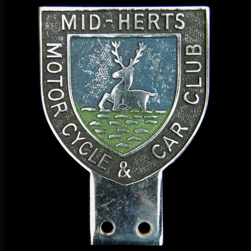 Mid Herts Motor Cycle & Car Club Car Badge