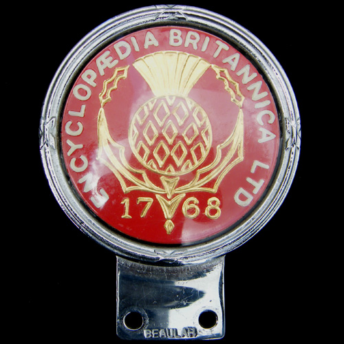 Encyclopaedia Britannica Ltd car badge