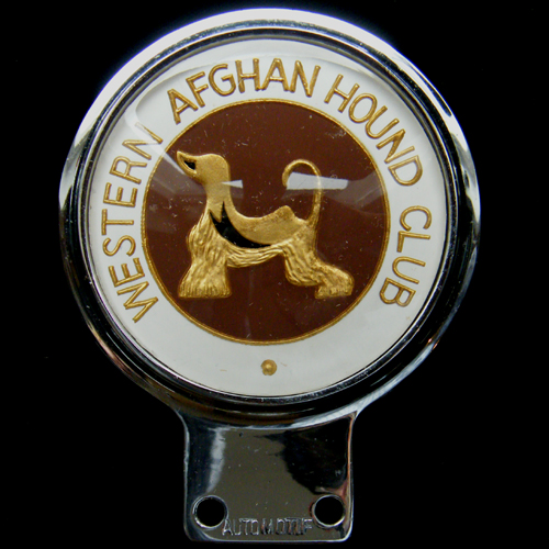 Western Afghan Hound Club car badge