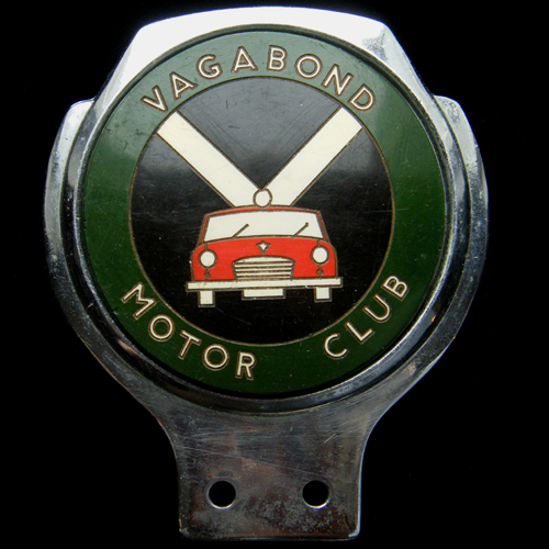 Vagabond Motor Club car badge (Derby)