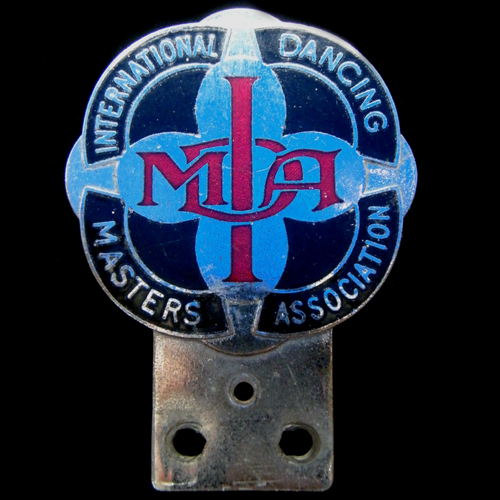 International Dancing Masters Association car badge