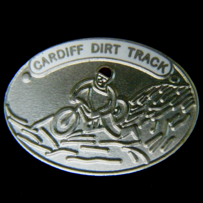 Cardiff Dirt Track pin badge