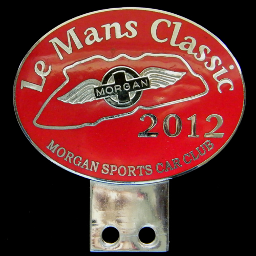 Morgan le Mans Classic car badge
