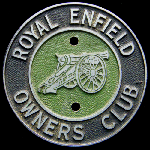 Royal Enfield Owners Club car badge