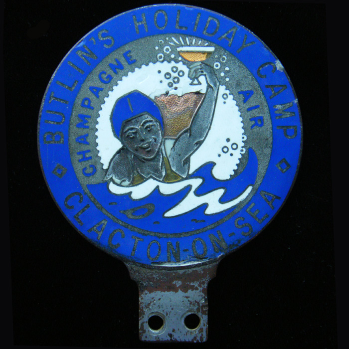 1938 Butlins Holiday Camp Clackton on Sea Car Badge
