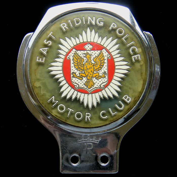 East Riding Police Motor Club car badge