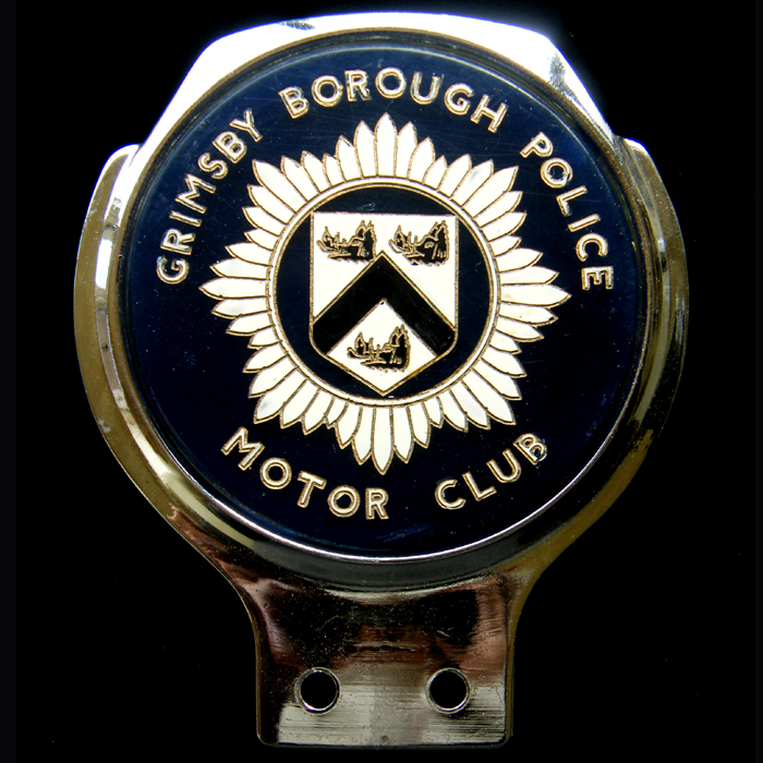 Grimsby Borough Police Motor Club car badge
