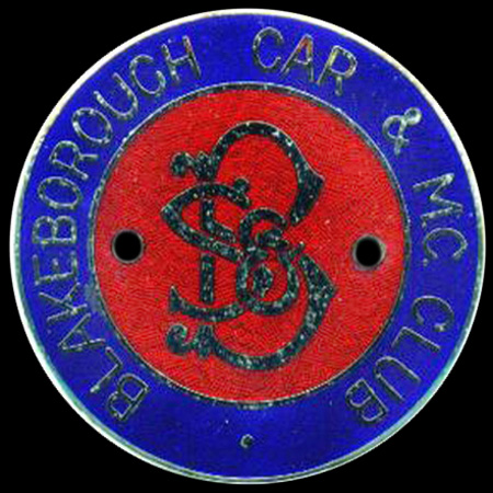Blakeborough Car & Motor Cycle Club Car Badge