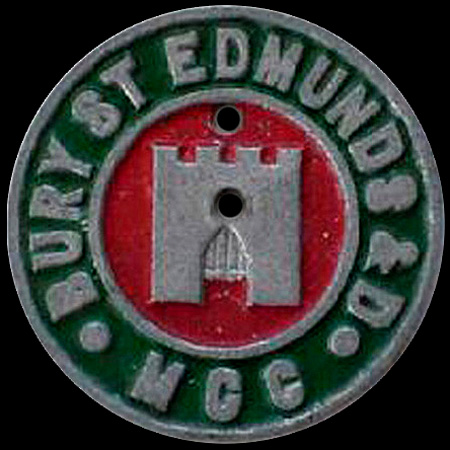 Bury St Edmunds & District Motor Cycle Club Car Badge