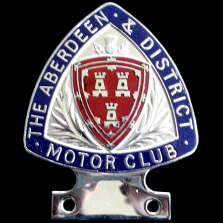 Aberdeen & District Motor Club Car Badge 1