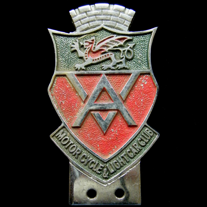 Amman Valley Motor Cycle & Light Car Club badge