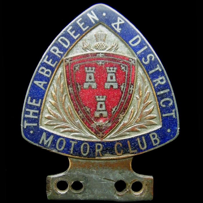 Aberdeen & District Motor Club Car Badge