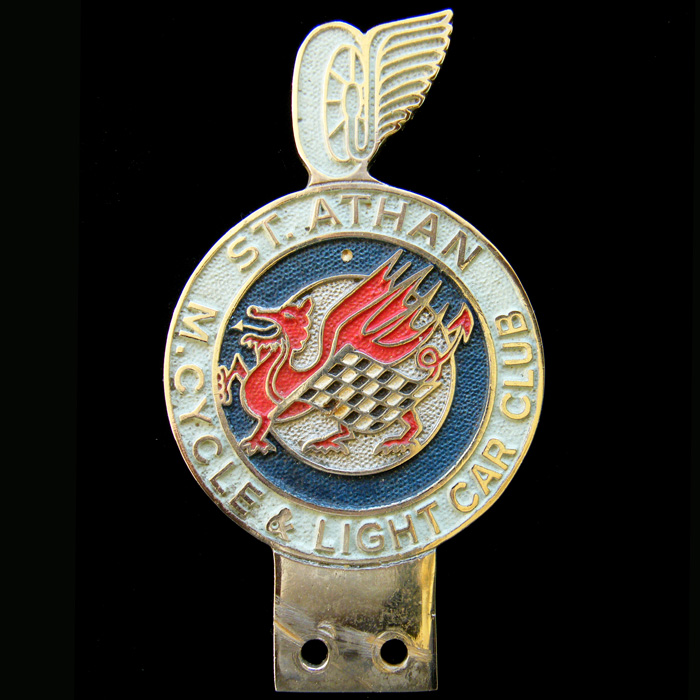 St Athan Motor Cycle & Light Car Club car badge