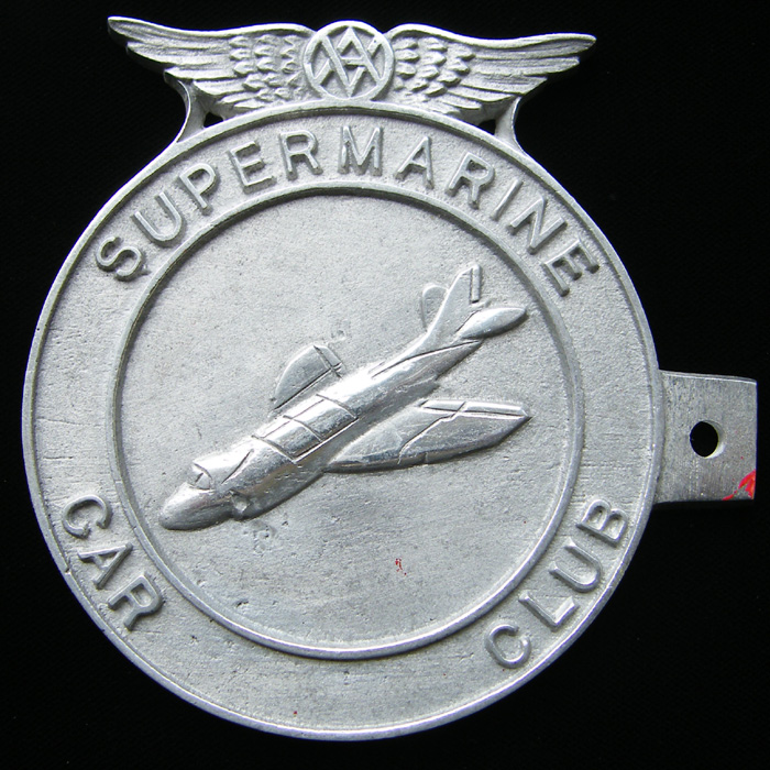Supermarine Car Club Car Badge