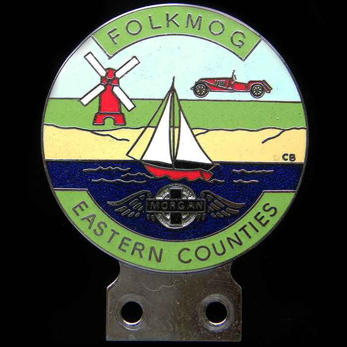 Morgan Folkmog Eastern Counties car Badge 