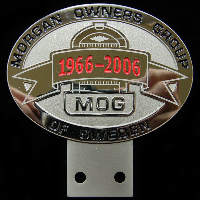 Morgan Owners Group of Sweden 1966-2006 Car Badge