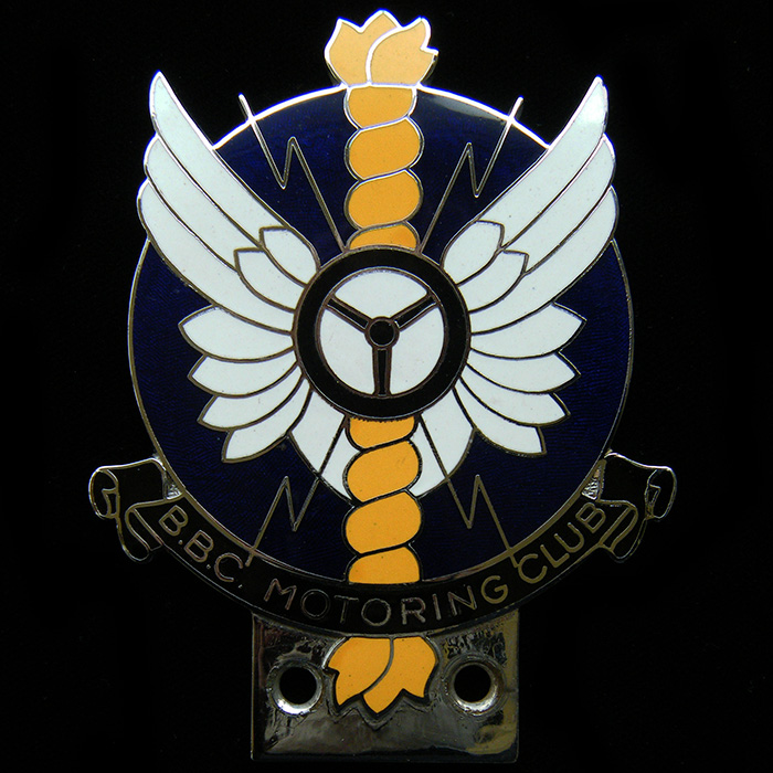 British Broadcasting Corporation BBC car badge