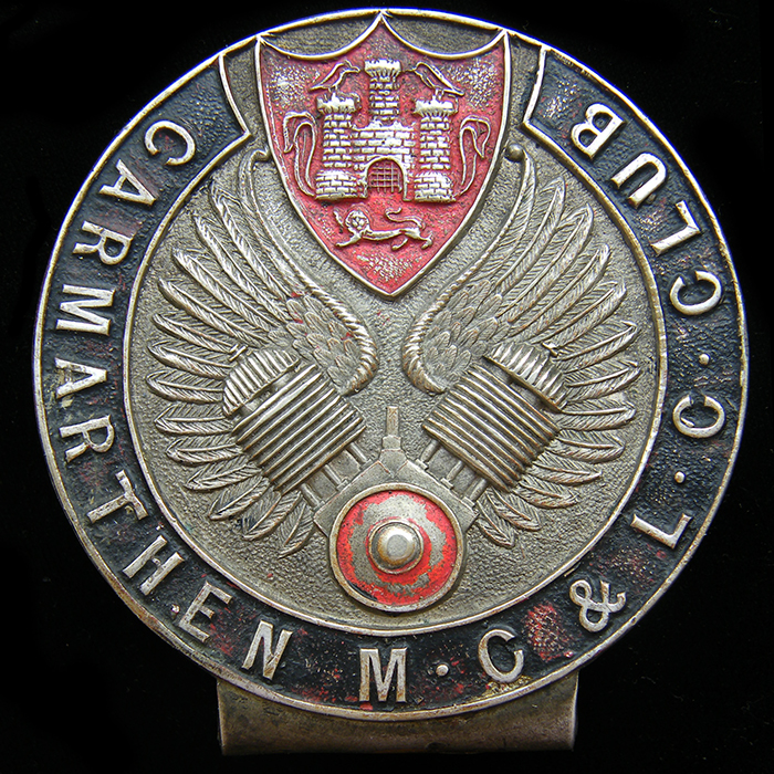 Carmarthen Motor Cycle & Light Car Club badge